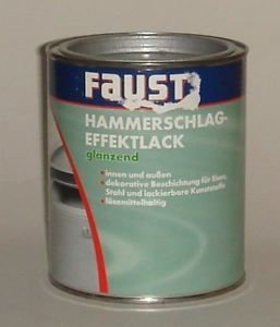 Faust Hammerschlag Effekt Lack Kupfer für innen und aussen 375 ml