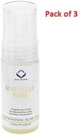 (pack of 3) Relumins Medicated Professional Acne Clear Foaming Wash with Acne Fighting Botanicals To Fight Acne 60 ml