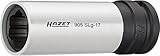 Made in Germany HAZET Steckschlüsseleinsatz (1/2 Zoll (12,5 mm) Vierkantantrieb, mit Kunststoffhülse zum Schutz von Felgen, mit Sonderprofil, Schlüsselweite: 17 mm) 905SLG-17