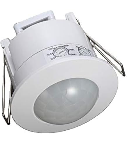 ChiliTec Rilevatore Di Movimento Esterno Da Incasso 190 Gradi IP65 LED Adatto Per Spegnere Da 1 Watt Sostituisce Un Interruttore Antracite
