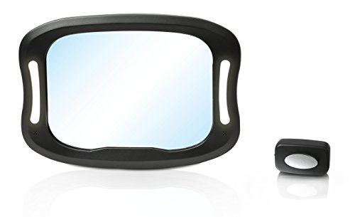 Preisvergleich Produktbild Altabebe AL1108 Luxus LED Baby Spiegel, schwarz