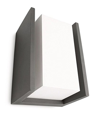 Philips myGarden Wandleuchte Bridge, 15W energiesparend, Höhe 21 cm, anthrazit, 163519316 - 4