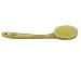 Kent Brushes Compact Natural White Bristle Shower/ Exfoliating Brush Oval Beechwood Handle