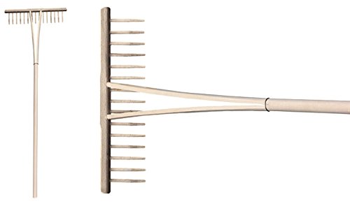 Traditioneller Vollholz-Rechen 'Holzer'- Handwerksqualität aus Österreich B52cm-15 Z inken