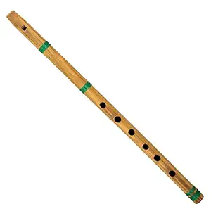 SG Musical concert A scale 39cm six holes finest indian bansuri, bamboo fipple flute
