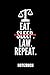 Produktbild EAT. SLEEP. LAW. REPEAT. NOTIZBUCH: Ein schönes Notizbuch mit 110 linierten Seiten für jemanden, der Jurastudent ist - Ideal für Notizen zum Thema Jura und Recht