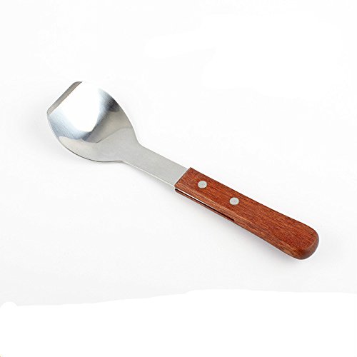 Eisschaufel, Isenretail Eisportionierer, Edelstahl Eiscreme, Holz Griff, 24CM - 2