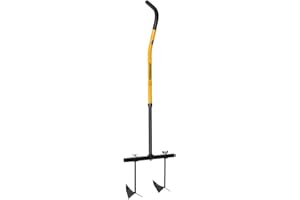 BEM TORNADICA Garten Doppel-Häufler Kartoffelhäufler mit Stiel Kartoffelpflug Häufelpflug Handpflug Gartenpflug Kultivator Reihenzieher Furchenzieher Grubber für Kartoffeln Gemüse höhenverstellbar