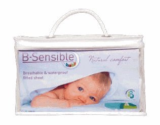NSAuk Fitted Tencel Sheet for BabyBay Maxi/Trend Cot (White)