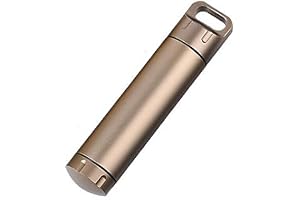 Överlevnad kapsel SENRISE vattentät tätningsflaska aluminium EDC-behållare tank överlevnad nödverktyg för jakt camping bergsklättring