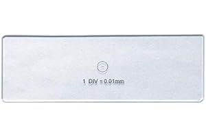 TOP-MAX Microscope Stage Micrometer POWERTOOL 0.01mm Micrometer Camera Calibration Slide Calibrating Ruler for Microscope or Microscope Camera