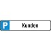 Produktbild Parkplatzschild 520 x110 mm Alu, Kunden