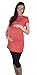 Comfortable maternity cropped 3/4 leggings with panel 3004 (M, Black)