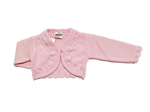 Baby Girls Bolero Fancy Cardigan Shrug 0 - 24 months (Newborn, Pink)