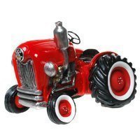 Spardose,Sparbüchse Traktor "Nostalgie" in rot