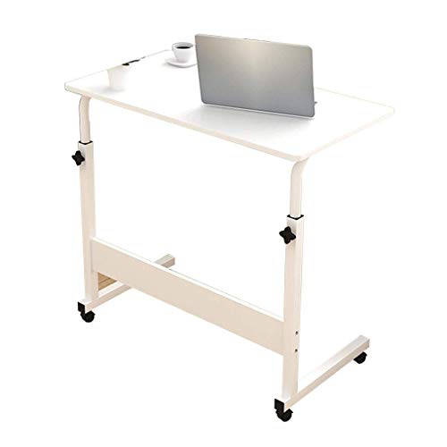Eeayyygch Laptop Tray Removable Computer Universal wheel Bracket Notebook Table MDF Material Desk for Sofa/Bedroom - White (Color : -, Size : -)