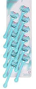 KANHIYA S.R.K Max Disposable Shave Body Razor Hair Removing Razor for Women (Pack of 12)