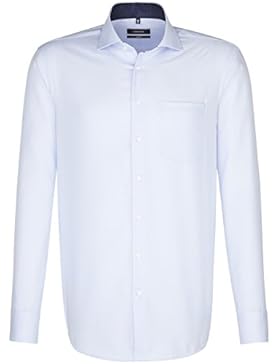 SEIDENSTICKER Herren Hemd Comfort Langarm Bügelfrei Uni / Uniähnlich Businesshemd Kent-Kragen Kombimanschette...
