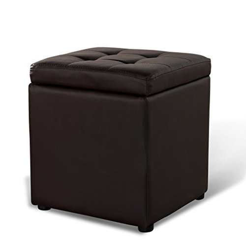 XIAOLVSHANGHANG HHCS Square Storage Stool, Home Color Change Shoes Stool Living Room Multi-function Foot Stool Fitting Room Small Stool 30 * 30 * 35cm (Color : F)