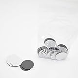  Magnet-Plättchen (Takkis) Rund,50er Pack Takki - Verschiedene Größen, Magnet-Befestigung, Klebemagnete (40mm)