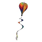 Heißluftballon hängende , große optische Anziehungskraft, wie sie sich im Wind drehen. Genießen Sie die Farbe in Bewegung