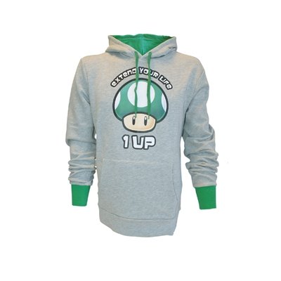Preisvergleich Produktbild Nintendo Hoodie -L- Extend your life (grau)