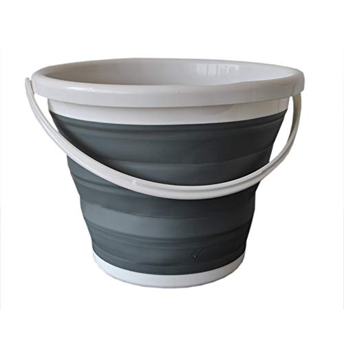 YINUO Cubo Plegable, 10 litros, se Puede Colgar Grueso, Cubo de trapeador de Lavado, Cubo de plástico para Pesca al Aire Libre para Lavado de Autos