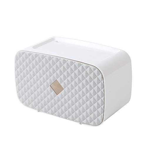 ENXING Boîte de mouchoirs en Plastique sans Coup de Poing 26x14x14cm Gris Mode Protection de l'environnement sans Odeur et antibactérien