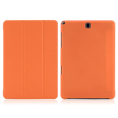 MoKo Samsung Galaxy Tab A 9.7 Hülle – Ultra Slim Lightweight Schutzhülle Smart Cover mit Auto Schlaf / Wach Funktion und Standfunktion für Galaxy Tab A 9.7 Zoll T550 Tablet-PC, Orange - 2