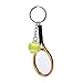 Produktbild Schlüsselanhänger Tennisschläger und Tennisball, 3D, Metall, Geschenk, 1 Stück gold