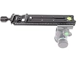 ★ 38 mm wide double dovetail clamp plate,Universal Quick Release System has been designed to be compatible with other brand quick release systems. Suitable for most ball heads.