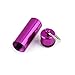 Produktbild Pudincoco Mini Tragbare Wasserdichte Pille Form Aluminiumlegierung Pille Box Fall Flasche Cache Arzneimittelhalter Container Mit Schlüsselbund (lila)