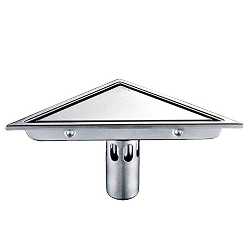 Preisvergleich Produktbild Fayeille Bodenablauf-Duschablauf - Edelstahl Ablaufrinne, Dreieckig Bodenablauf, 165x165mm(2)