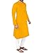 PARALLEL TIMES Men's Cotton Traditional Cotton Kurta Yellow