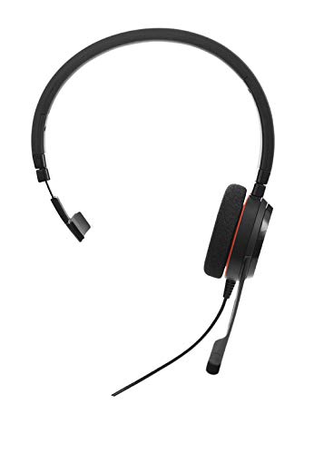 Jabra Evolve 20 - Auriculares externos mono con cancelación de ruido, optimizado para comunicaciones unificadas (CU)