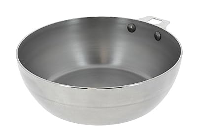 De Buyer 5634.24 'Mineral B Element' Poêle Paysanne Revêtue de Cire d'Abeille - Tôle d'Acier Blanche - avec Embase pour Queue Amovible - Diamètre 24 cm