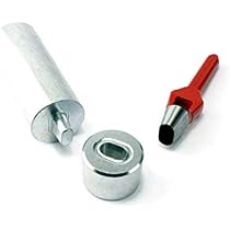 Oval Ösen Set Einschlagstempel Locheisen + 20 X Öse Messing Nickel 22,5 X 13 ,5