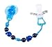 Difrax Little Hearts Pacifier Clip and Holder Soother Cord (Blue for Boys)