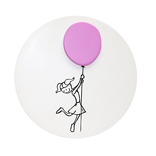 Preisvergleich Produktbild viefe 0155100 W0175 Türknauf, Schublade oder Schrank, Weiß und Pink