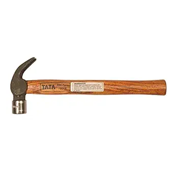 AGRICO Tata Claw Steel Hammer with Wooden Handle, 350 gm