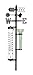 Produktbild THERMOR Bios Regenmesser Thermometer (12,7 cm x 44,5 cm x 11,4)