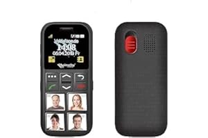 Simvalley Mobile Senior mobile phone: Senior mobile phone, guarantee call premium, GPS tracking, 4 speed dial photo buttons (senior mobile phone with photo buttons)