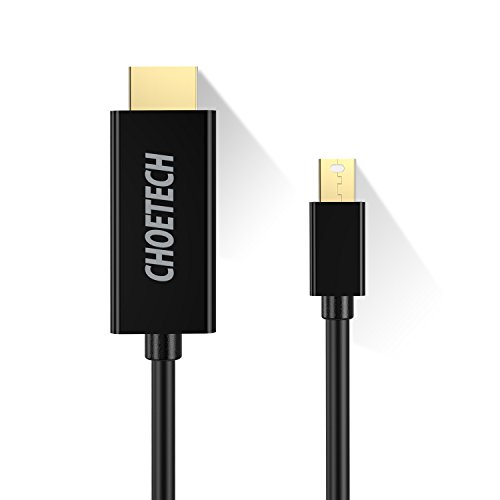 Mini DP auf HDMI Kabel (6ft/1.8M), CHOETECH Mini DisplayPort (Thunderbolt Port kompatibel) zum HDMI Kabel (1080p Auflösung) für MacBook Pro, MacBook Air, Mac mini, Microsoft Surface Pro 3/4 und andere - 2