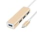Produktbild GY USB3.0-hub 4-Port Aluminium-Magnesium-Legierung Hochgeschwindigkeitsübertragung Plug-and-Play Multisystem-kompatibel Geeignet Für Eine Vielzahl Von USB-geräten,Gold,50cm