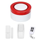 ★【Soporta Múltiples Métodos de Alarma】120DB Alarma de alto, luces intermitentes y otros modos de alarma. Cuando se active la alarma, la alarma se iluminará con el sonido y la luz parpadeando y enviará un mensaje de alarma a la APP de móvil. (puede ajustar el volumen de sirena y la luz de encendido / apagado). En caso de emergencia, presione el botón SOS en el control remoto, el sistema comenzará a sonar la alarma y presionará la notificación de la APLICACIÓN automáticamente para obtener ayuda.