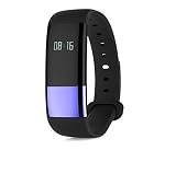 Fitness armband Smart Bracelet Fitness Tracker mit Herzfrequenzmesser, fitness tracker mit pulsmessung , schrittzähler uhr,Schrittzähler, Schlaf-Monitor, Aktivitätstracker, Remote Shoot, Anrufen / SMS (Purple)