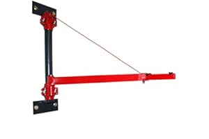 ‎CROSSFER GMBH CROSSFER Schwenkarm + Wandhalterung bis 600 kg Galgen bei 75 cm Länge oder 250 kg bei 110cm Länge Wandbefestigungs-Paket für Seilwinde Flaschenzug Kranarm Hebezug
