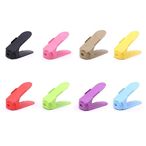 Zapatos de Rack,Organizador de Calzado Ajustable,juego de 8