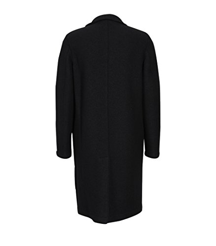 Harris Wharf London Herren Mantel aus Schurwolle in Schwarz 199 Black 50