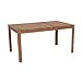Produktbild greemotion 128668 Gartentisch SYLT aus Holz-Esstisch Garten, Terrasse & Balkon-Holztisch rechteckig aus Akazie massiv-Tisch wetterfest für draußen, Braun, 15,4 x 9,2 x 1 cm